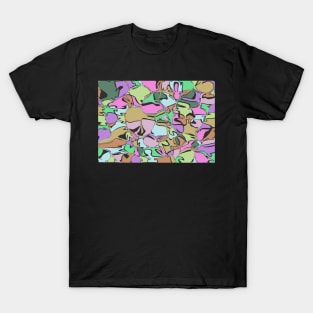 Random psychedelic pattern pastel T-Shirt